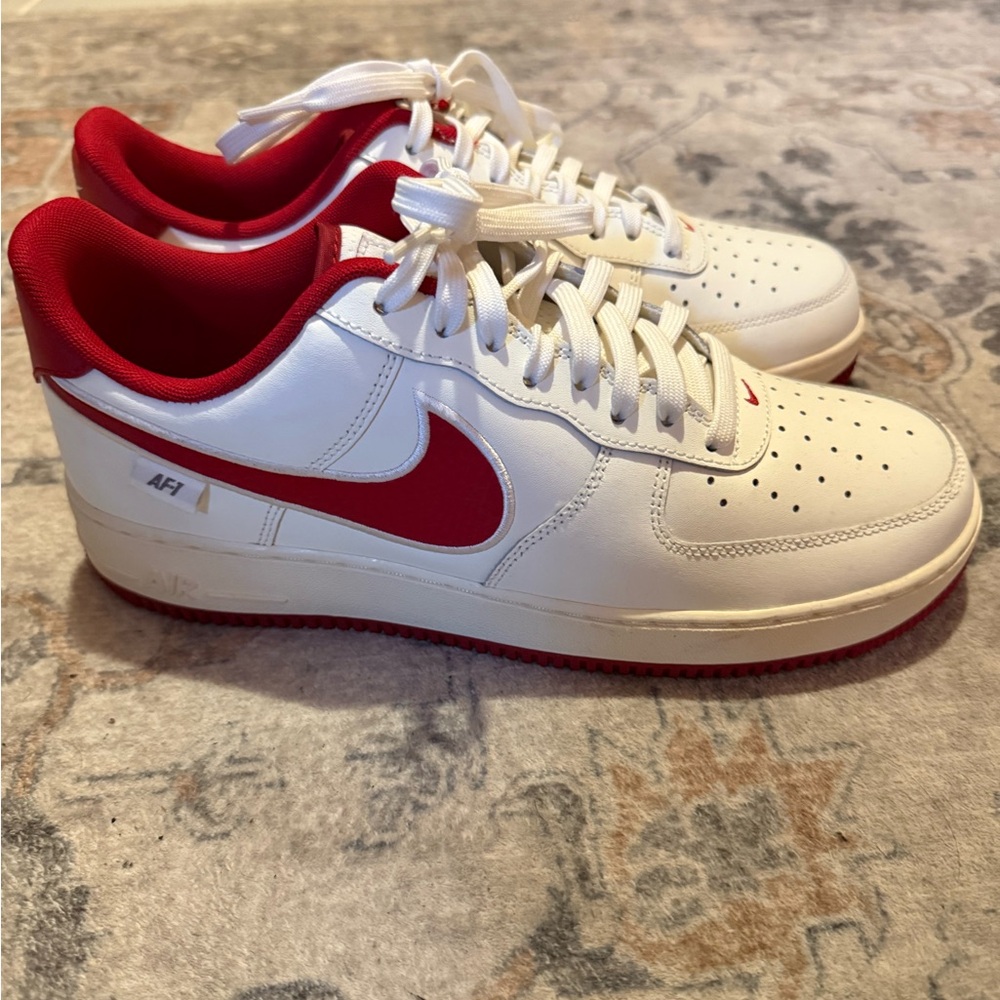 Nike Air Force 1 Low White Red - Size 10